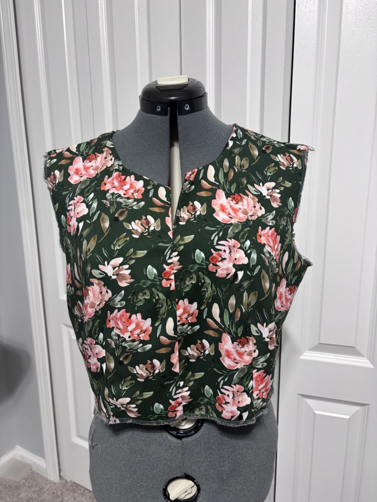 Dress blouse front opening shortened